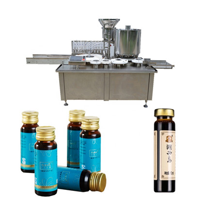 Аутоматска линија за производњу парфема, машина за пуњење стаклених боца и поклопац са 4 главе за пуњење